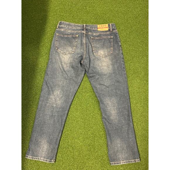 IZOD Men's Comfort Stretch Straight Fit Jeans Blue Size 34x30 Denim - Picture 6 of 8